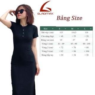 Váy Body V106 Dáng Dài Cổ Tròn Cúc Cổ Cá Tính, Tôn Dáng Cộc Tay, Chất Len Tăm Co Dãn 4 Chiều