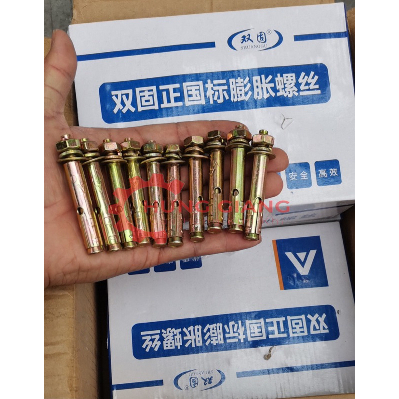 10 Nở Sắt, Tắc Kê Sắt Đủ Cỡ M6 M8 M10 M12