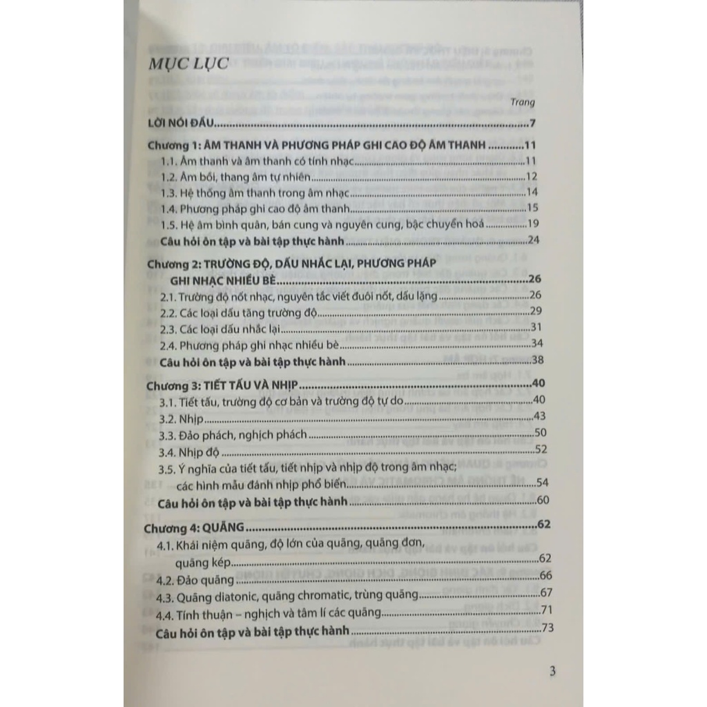 Ảnh Sách - Giáo trình Lí thuyết âm nhạc cơ bản 2