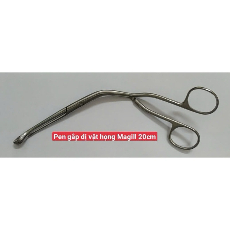 Pen gắp dị vật họng Magill 20cm và 25cm. Kẹp gắp dị vật Magil chất liệu thép không rỉ ,an toàn sử dụng