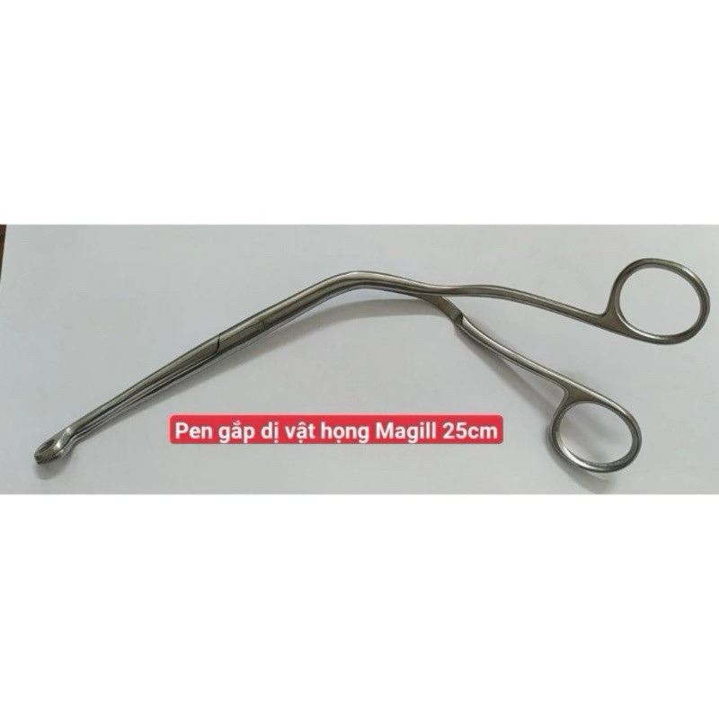 Pen gắp dị vật họng Magill 20cm và 25cm. Kẹp gắp dị vật Magil chất liệu thép không rỉ ,an toàn sử dụng