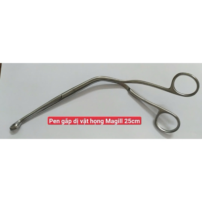 Pen gắp dị vật họng Magill 20cm và 25cm. Kẹp gắp dị vật Magil chất liệu thép không rỉ ,an toàn sử dụng