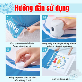 Túi hút chăn quần áo Myd.23 hút chân không ga gối nhiều size lưa chọn