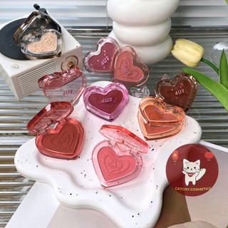 [4U2] Phấn Má Hồng 4U2 Đơn Sắc Trái Tim, Tone Màu Tự Nhiên, Heart Blush, 3.4g (HWB)