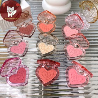 [4U2] Phấn Má Hồng 4U2 Đơn Sắc Trái Tim, Tone Màu Tự Nhiên, Heart Blush, 3.4g (HWB)