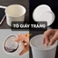 Tô Giấy Trắng Đựng Cháo Dinh Dưỡng, Chè, Bánh Trôi Tàu Size 300ml, 360ml Có Nắp - Tổng Kho Hải Hạnh