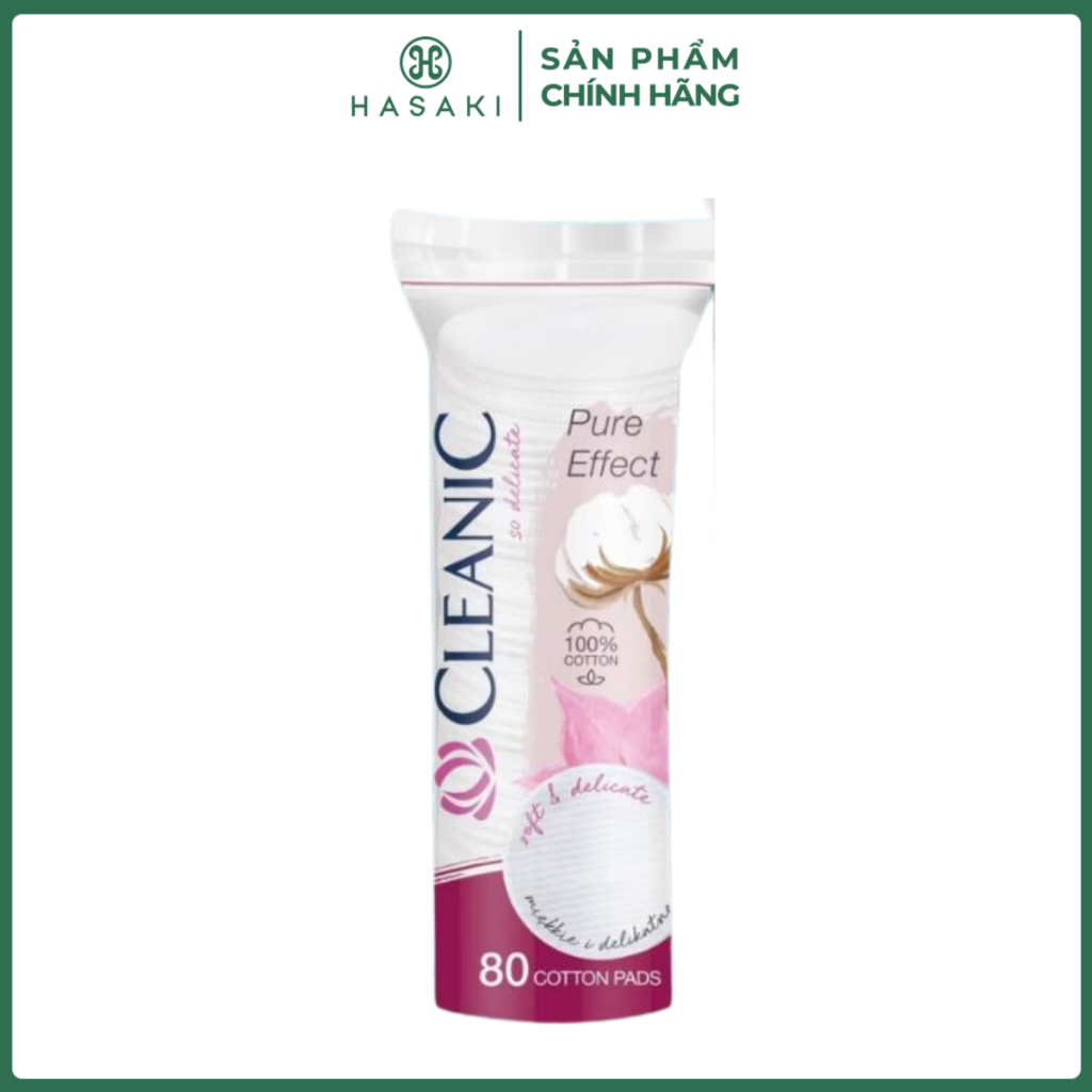 [QUÀ TẶNG KHÔNG BÁN] Bông Tẩy trang Cleanic 80 miếng Hasaki Sản Phẩm ...