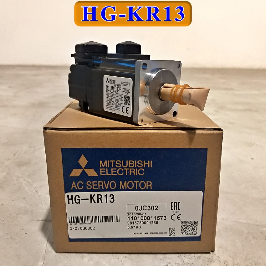 HG-KR13 Động cơ Servo Mitsubishi 0.1kW 220V 3000r/min encoder 22 bit ...