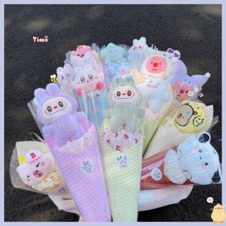Bó Hoa Gấu Bông Capybara Loopy Nhân Vật Hoạt Hình Set 10 Bông Quà Tặng Bạn Gái Timo QT32