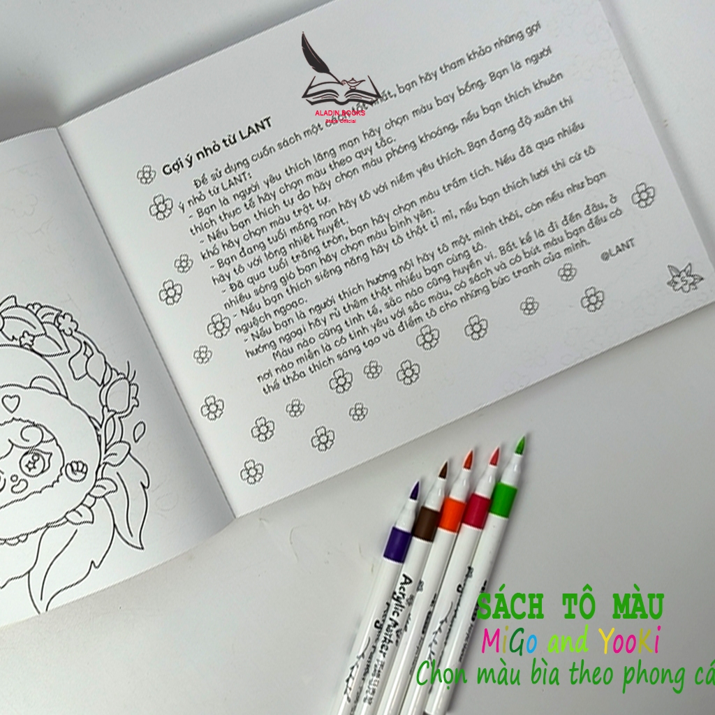 Sách- Tô Màu Baby Three Sweet Dreams Of  Migo And Yooki - Chọn Màu Bìa Theo Phong Cách  Kèm Quà Tặng