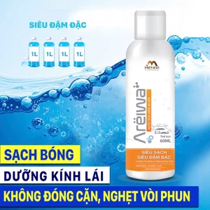 Nước rửa kính ô tô siêu đậm đặc Areiwa - pha loãng 4 lít nước - sạch bụi & dầu mỡ, tăng tuổi thọ mặt kính và cao su