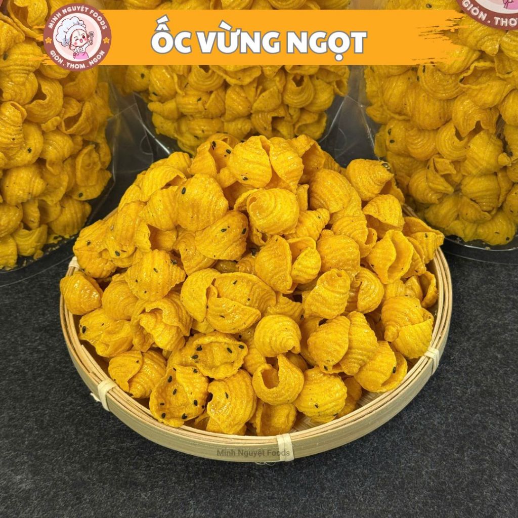 500G Ốc Vừng Ngọt, Sò Vừng Ăn Vặt Snack hình vỏ ốc hương vị ngọt bùi ...