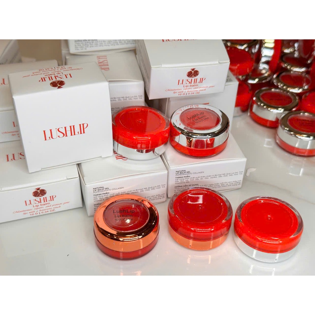 Dưỡng môi LUSHLIP VIP 2025 chiết xuất từ Lựu Đỏ, sử dụng kích màu môi