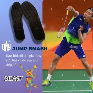 Lót giày thể thao OMY Beast hỗ trợ gan bàn chân đứng lâu chống trượt trong giày tiêu chuẩn xuất khẩu Tokyo