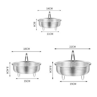 Giỏ Hấp Inox 304 Chắc Chắn, Có Quai Xách Tiện Lợi và Độ Bền Cao.