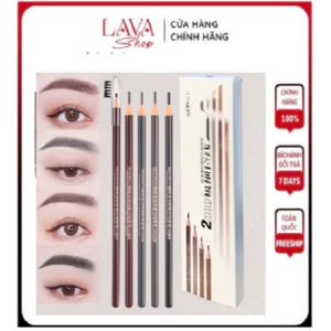 Chì xé kẻ mày WODWOD cứng phẩy sợi Eyebrow Pencil sắc nét chuyên dùng cho Makeup trang điểm