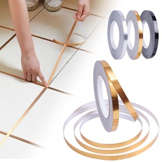 Cuộn chỉ dán viền trang trí Dài 50cm - Rộng 0.5cm/1cm, trang trí vách tường, nội thất gạch ốp lát không thấm nước giá rẻ