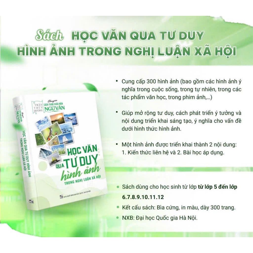 Ảnh Sách - HỌC VĂN QUA TƯ DUY HÌNH ẢNH TRONG NGHỊ LUẬN XÃ HỘI (cô trần thùy dương) 1