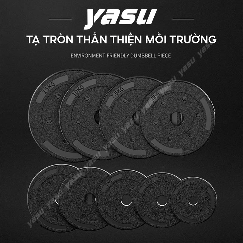 Ảnh Tạ nhựa miếng tròn 2kg,3kg,5kg,10kg 3