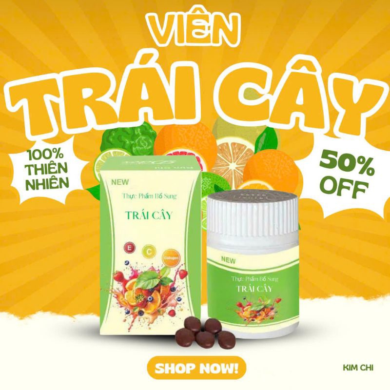 Viên Uống Detox Trái Cây Hỗ Trợ Thải Mỡ & Siết Eo