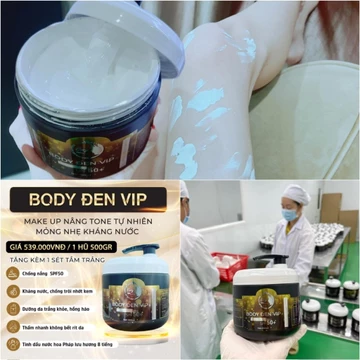 KEM BODY ĐEN VIP 500GR - KEM COZY - KEM TRẮNG DA GIỮ ẤM - KEM KHÔNG BẾT RÍT - CHỐNG NẮNG SPF50