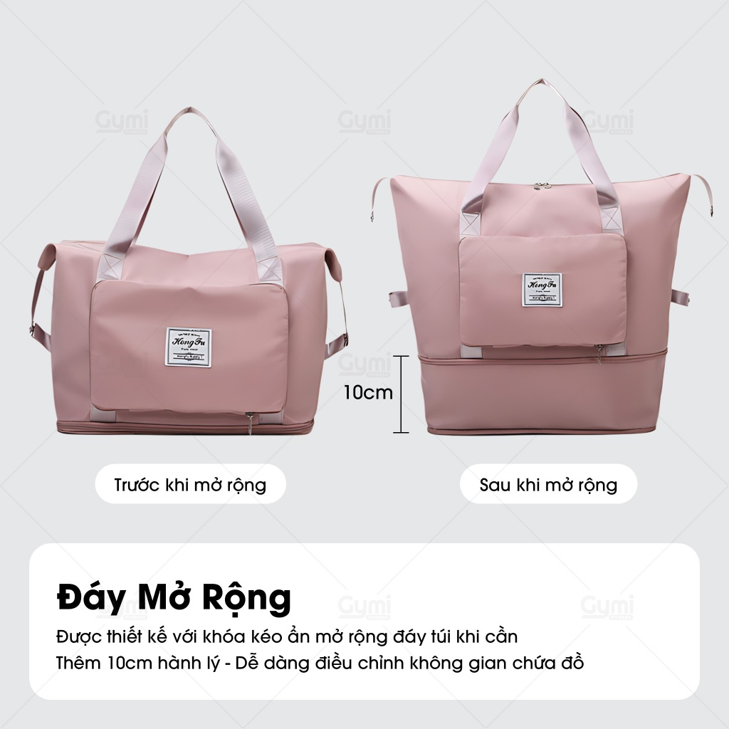 Túi Du Lịch 2 Tầng Gấp Gọn Đa Năng - Túi Xách, Nam Nữ Cỡ Lớn Gắn Vali Cao Cấp - Tui2Ngan