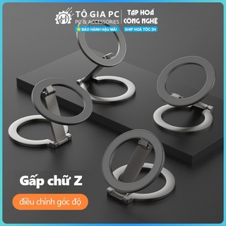 Giá Đỡ hít điện thoại Kim Loại magsafe Hút Từ Tính nam châm 2 Mặt – Chắc Chắn, Thời Trang, Để Bàn & Mang Theo Tiện Lợi