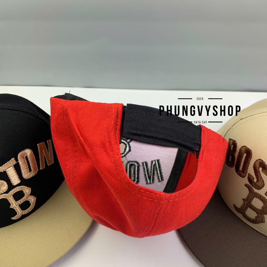 Bé 3-6 TUỔI/ Mũ lưỡi trai Snapback bé trai gái phungvyshop- Nón trẻ em / Kết trung HipHop BOSTON B Vá Màu /