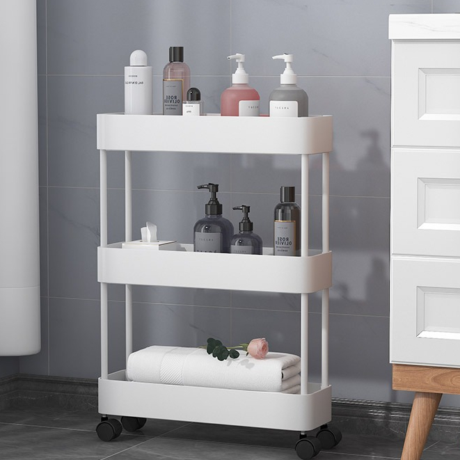 Kệ 4 tầng inox  Đa Năng 3, 4 Tầng Dùng Cho Nhà Bếp Phòng Tắm Phòng Khách Siêu Tiện Dụng
