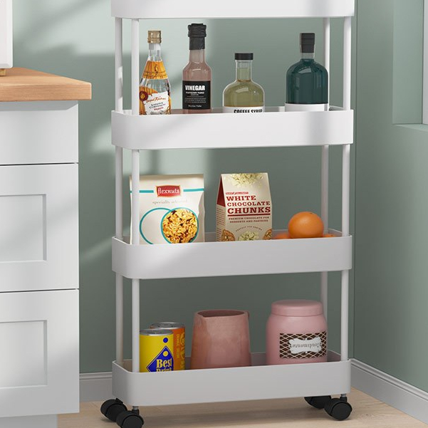 Kệ 4 tầng inox  Đa Năng 3, 4 Tầng Dùng Cho Nhà Bếp Phòng Tắm Phòng Khách Siêu Tiện Dụng