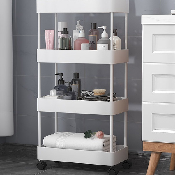 Kệ 4 tầng inox  Đa Năng 3, 4 Tầng Dùng Cho Nhà Bếp Phòng Tắm Phòng Khách Siêu Tiện Dụng