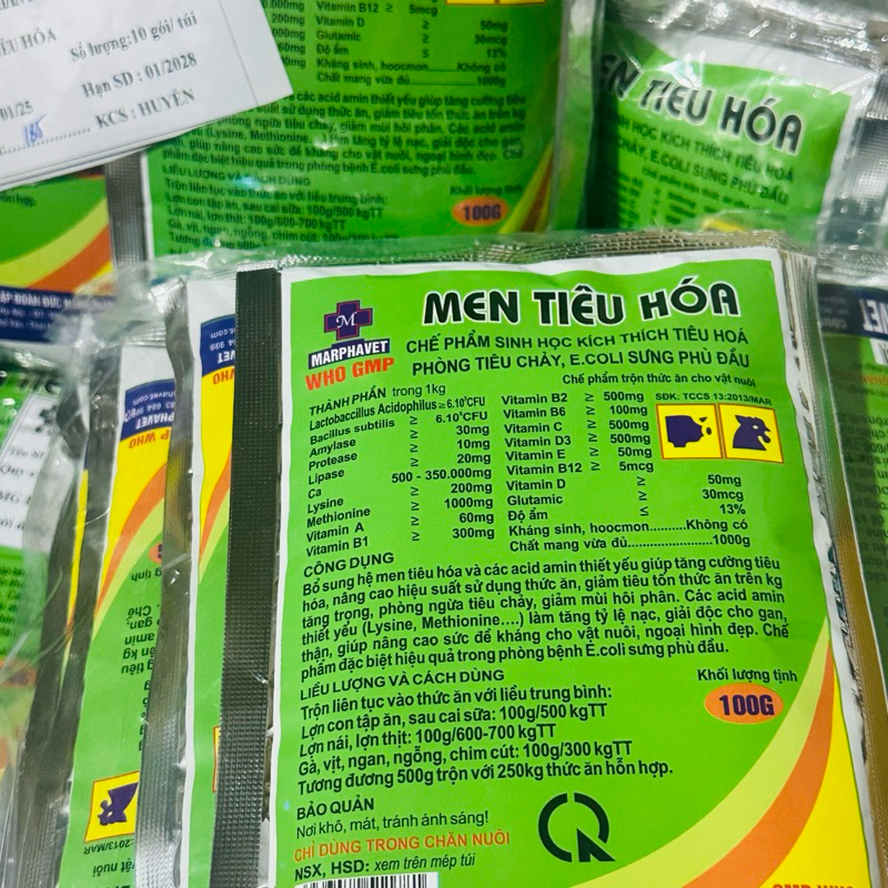 combo 10 gói MEN TIÊU HÓA 100g Marpha Cung cấp các vi sinh vật hữu ích ...