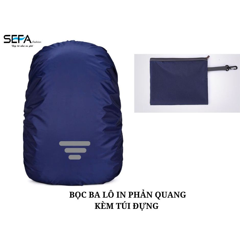 Ảnh Bọc Ba Lô Chống Thấm Nước In Phản Quang, Túi Kéo Khóa Tiện Lợi - Dành Cho Phượt, Du Lịch, Đi Xe Máy, Đi Mưa 4