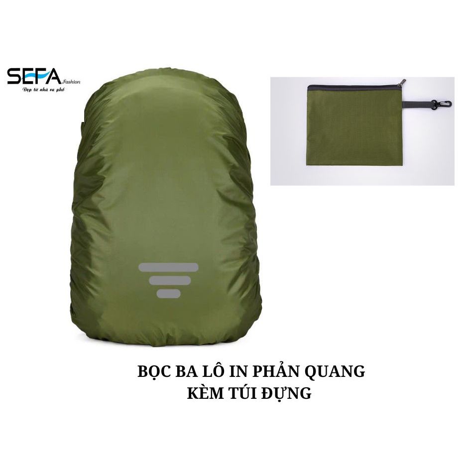Ảnh Bọc Ba Lô Chống Thấm Nước In Phản Quang, Túi Kéo Khóa Tiện Lợi - Dành Cho Phượt, Du Lịch, Đi Xe Máy, Đi Mưa 3