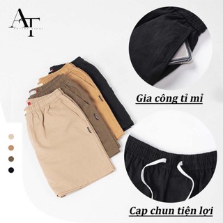 Quần Short Kaki Nam HS HOÀNG SỰ GROUP Form Trên Gối Trẻ Trung Vải Kaki Co Giãn Menswear QS01