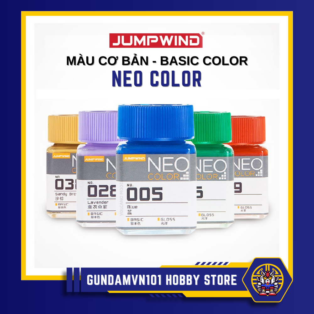 [GIÁ SỐC] SƠN MÔ HÌNH JUMPWIND NEO COLOR (JW001-JW042) - màu cơ bản gốc ...
