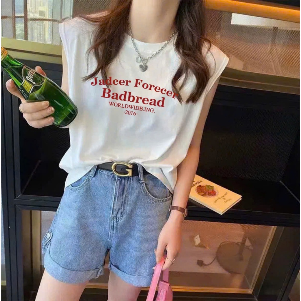 Áo sát nách nữ mặc hè JULY FASHION, Áo thun sát nách không tay Chất thun Cotton dày dặn mặc hè siêu mát