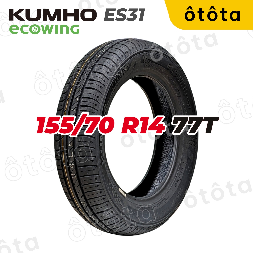 Lốp ô tô Kumho 155/70 R14 77T Ecowing ES31 – Chính Hãng BH 5 năm (155 ...