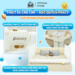 [CAO CẤP] Thanh Chắn Giường Pakey 2026 Cao Cấp, Chắn Giường Nâng Hạ 1&2 Bên Dễ Dàng Chiều Cao Tối Đa 105cm