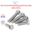 Bulong M10 Inox 304 (10 Ly) Kèm Tán (Ê Cu) - Đủ Size 20mm Đến 200mm Chống Gỉ Sét Cao Cấp
