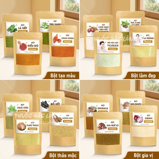 20 loại bột tự chọn, cần tây, rau má, cam thảo, đậu đỏ, yến mạch, quế, ngũ vị hương, bạch linh