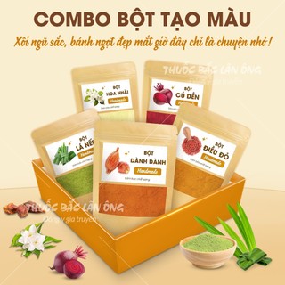 20 loại bột tự chọn, cần tây, rau má, cam thảo, đậu đỏ, yến mạch, quế, ngũ vị hương, bạch linh