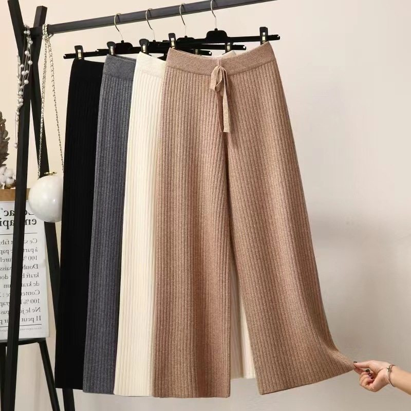 Quần ống rộng nữ dài chất len tăm thun siêu đẹp AT-M100_ ZynD Clothing