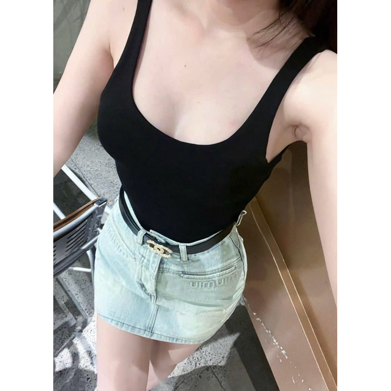 Áo bodysuit hàng 2 lớp hở lưng sâu co giãn mix đồ siu đẹp