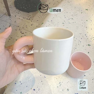 Cốc Sứ Có Quai,Ly Sứ Uống Nước, Uống Sữa, Cafe Siu Xinh CSU018