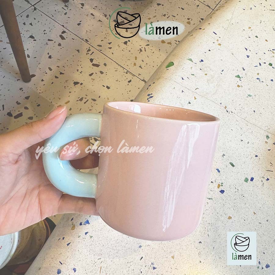 [Ngẫu Nhiên] Cốc Sứ Có Quai,Ly Sứ Uống Nước, Uống Sữa, Cafe Siu Xinh CSU018