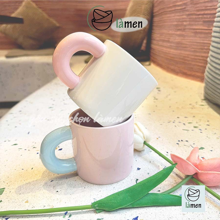 [Ngẫu Nhiên] Cốc Sứ Có Quai,Ly Sứ Uống Nước, Uống Sữa, Cafe Siu Xinh CSU018
