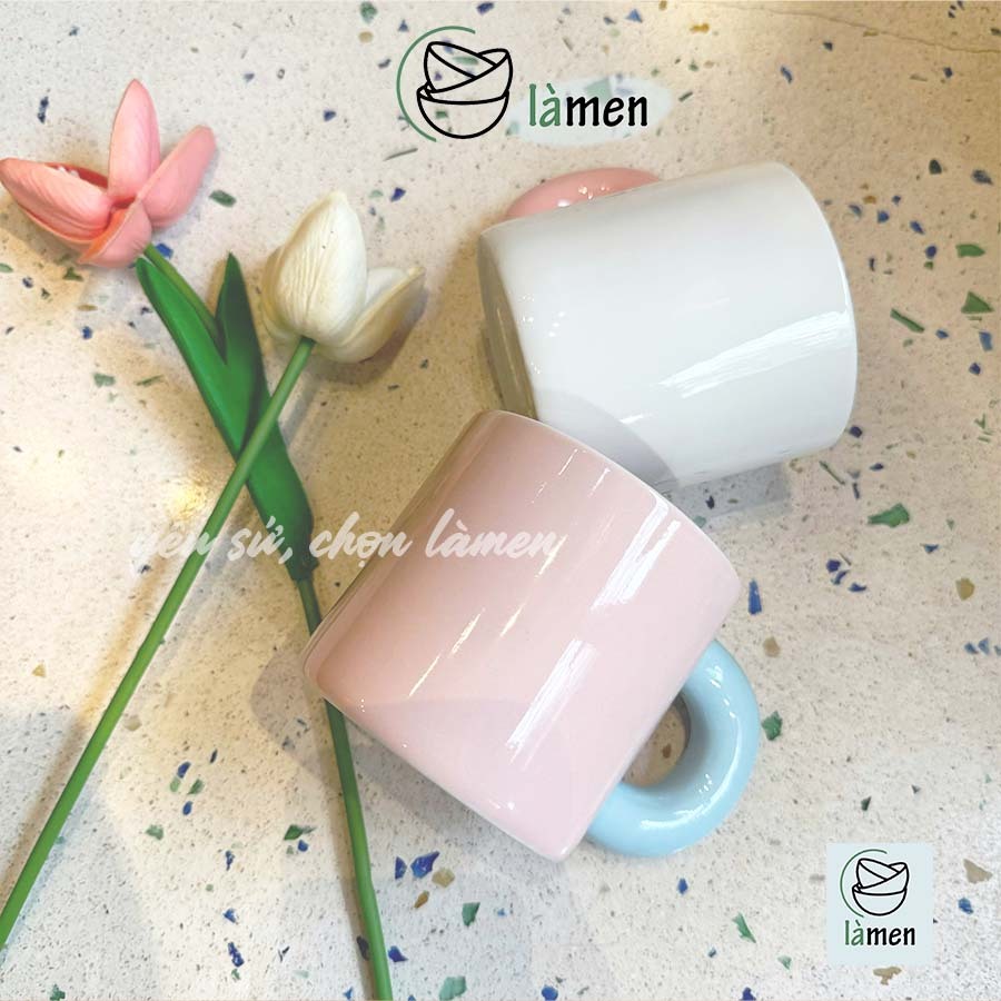 [Ngẫu Nhiên] Cốc Sứ Có Quai,Ly Sứ Uống Nước, Uống Sữa, Cafe Siu Xinh CSU018