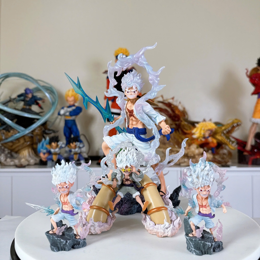Mô hình Luffy Gear 5 cầm tia sét dáng đứng cực chất 28cm Ongchumohinh ...