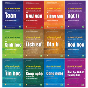 Sách - Bộ đề ôn thi tốt nghiệp Trung học phổ thông ( theo chương trình giáo dục phổ thông 2018) (12 môn tùy chọn )